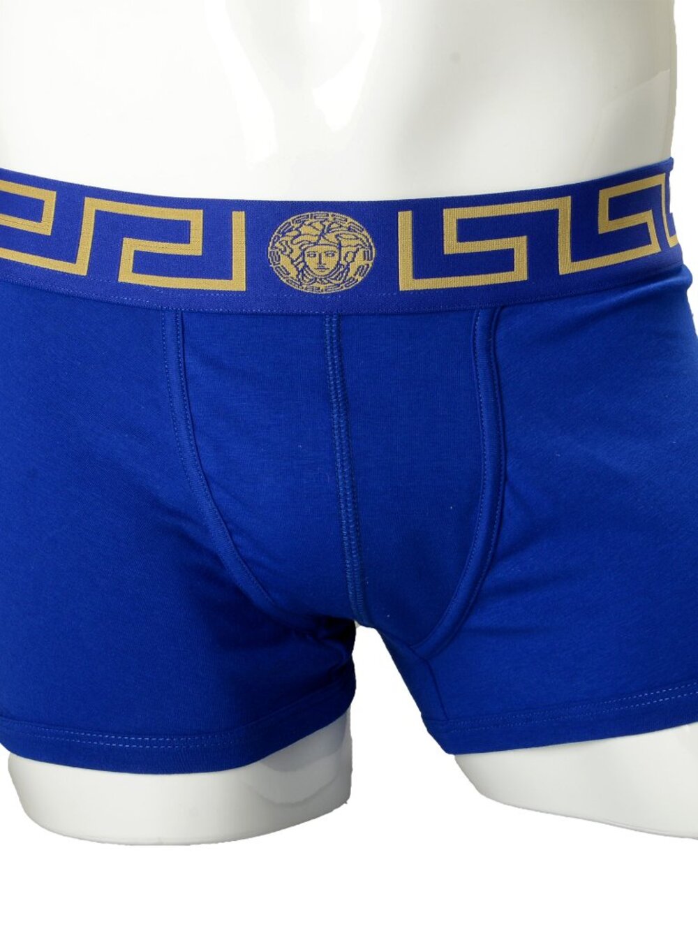 Versace Men's Gold Greeca Border Low Rise Trunk Underwear Versace 4 US S IT 48